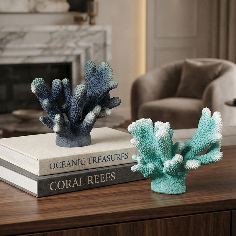 Resin coral figure, European style