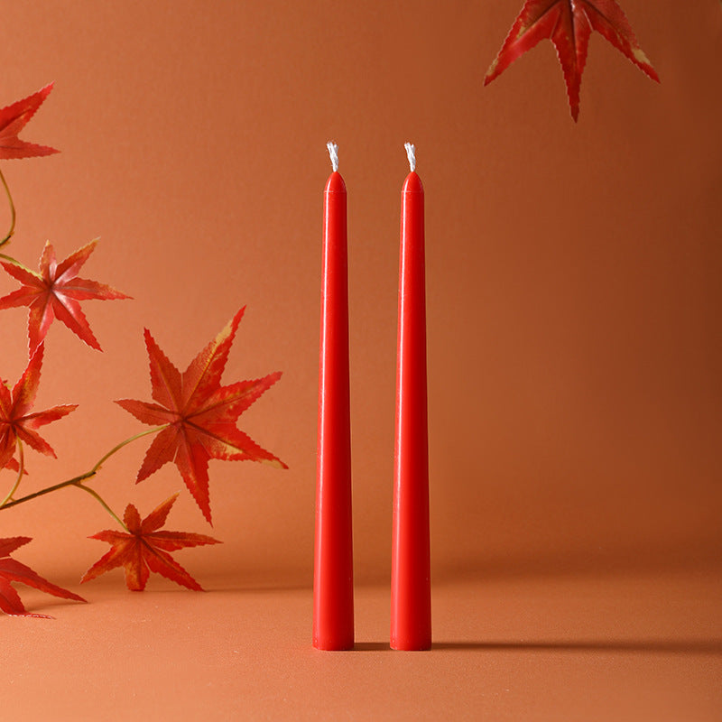 Scented candle in glass, long stems, hand-poured
