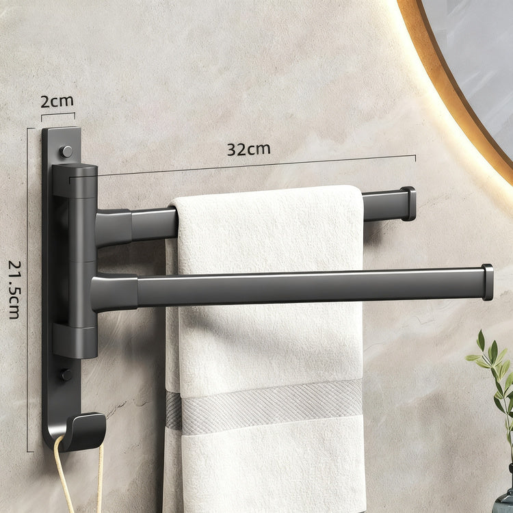 Towel holder with suction cup, foldable