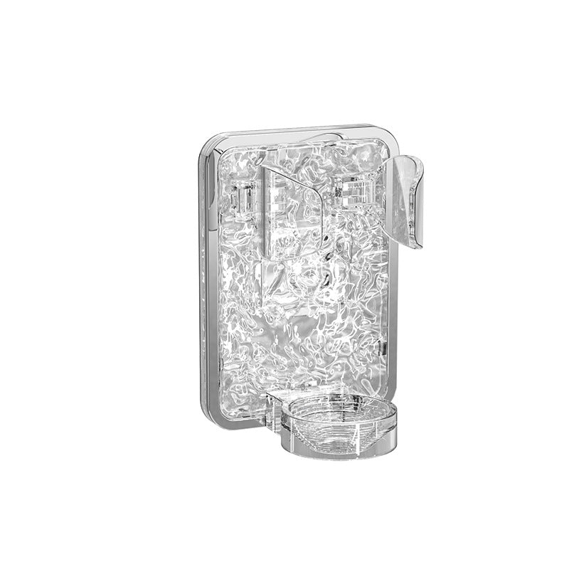 Toothbrush holder, wall-mounted, no drilling