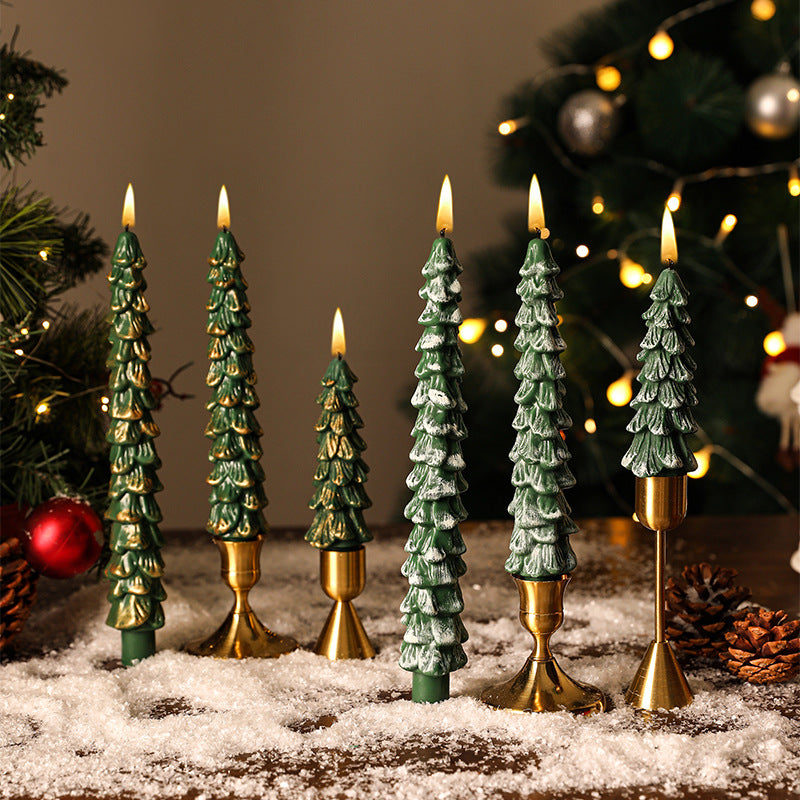 Christmas tree scented candle, soy blend, hand made