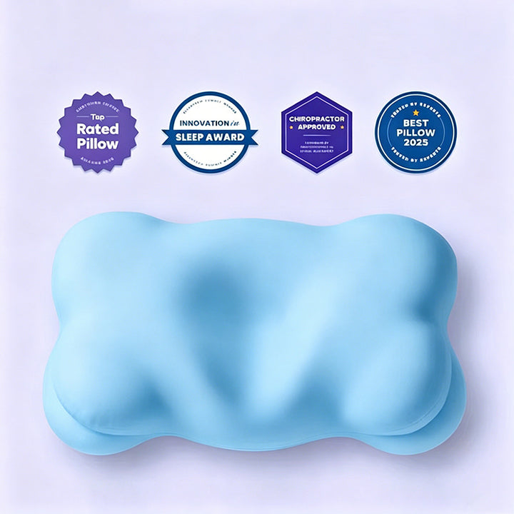 Cloud-shaped neck support pillow made of memory foam