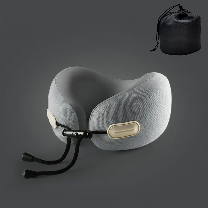 Memory foam neck support pillow with pocket