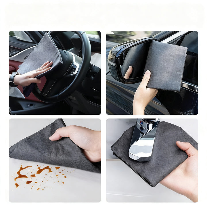 Microfiber cleaning cloths, versatile use