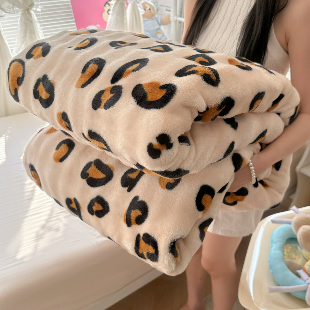 High-quality rabbit fur wool blanket, year-round