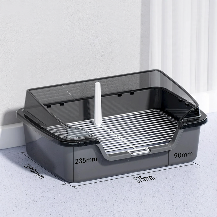 Raised Dog Toilet Set with Grid and Fence