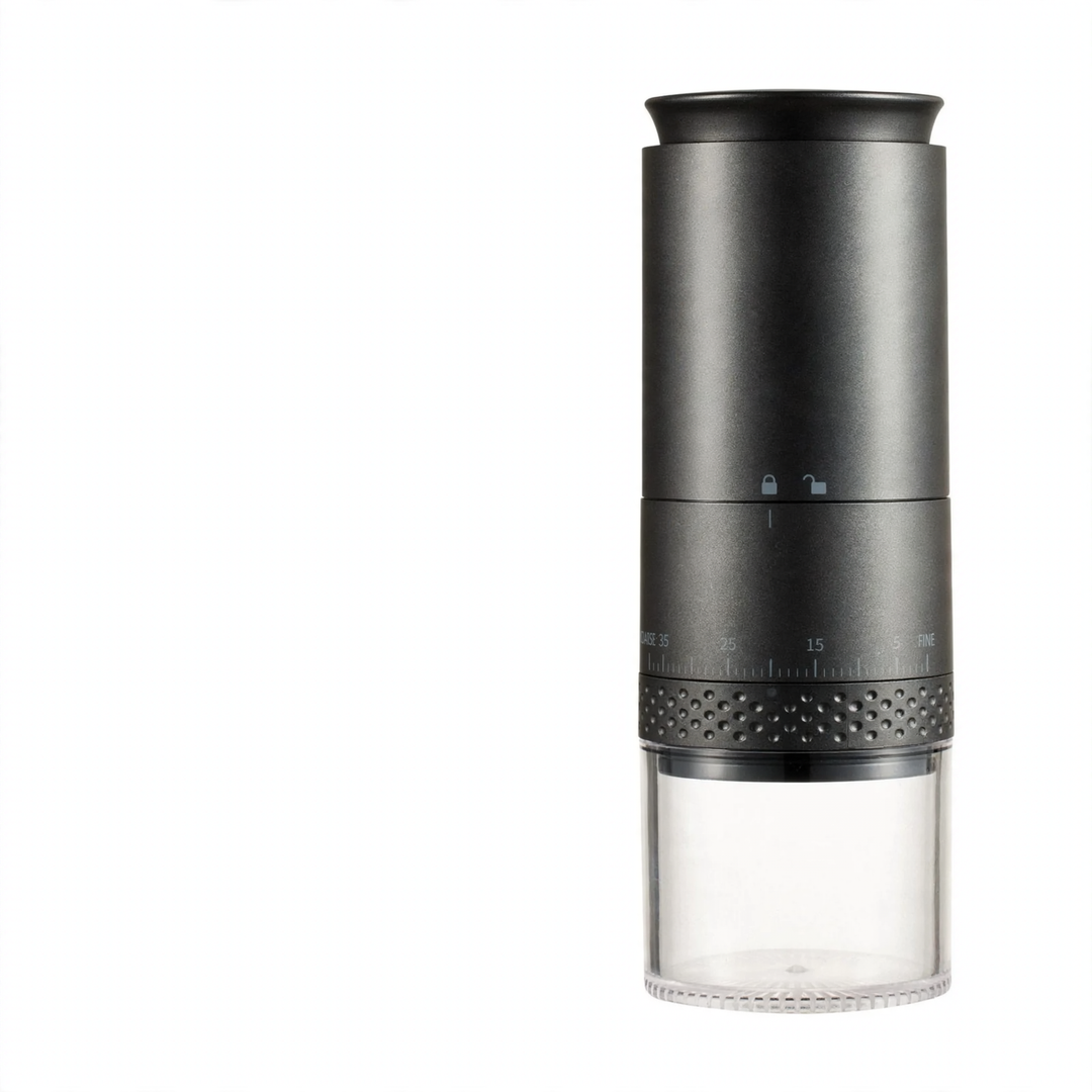 Electric coffee grinder with steel grinding mechanism