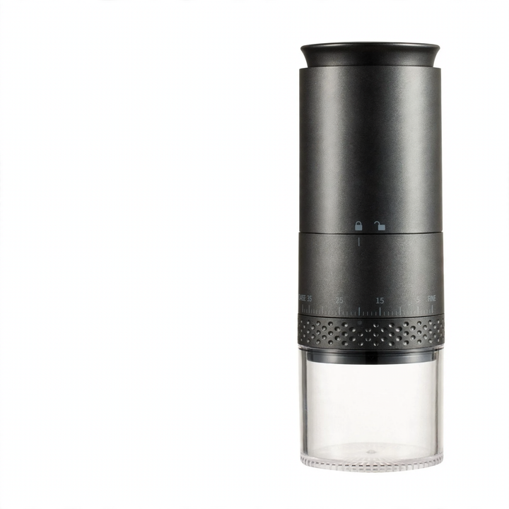 Electric coffee grinder with steel grinding mechanism