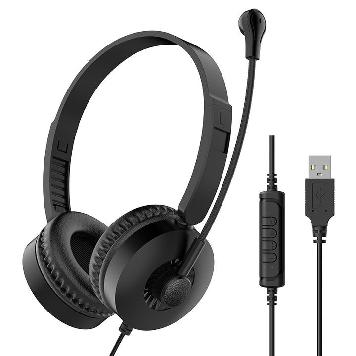 Bai'en DH800 Call Center Agent Telemarketing Outbound Customer Service Headset Computer Mobile Phone Telephone Headset