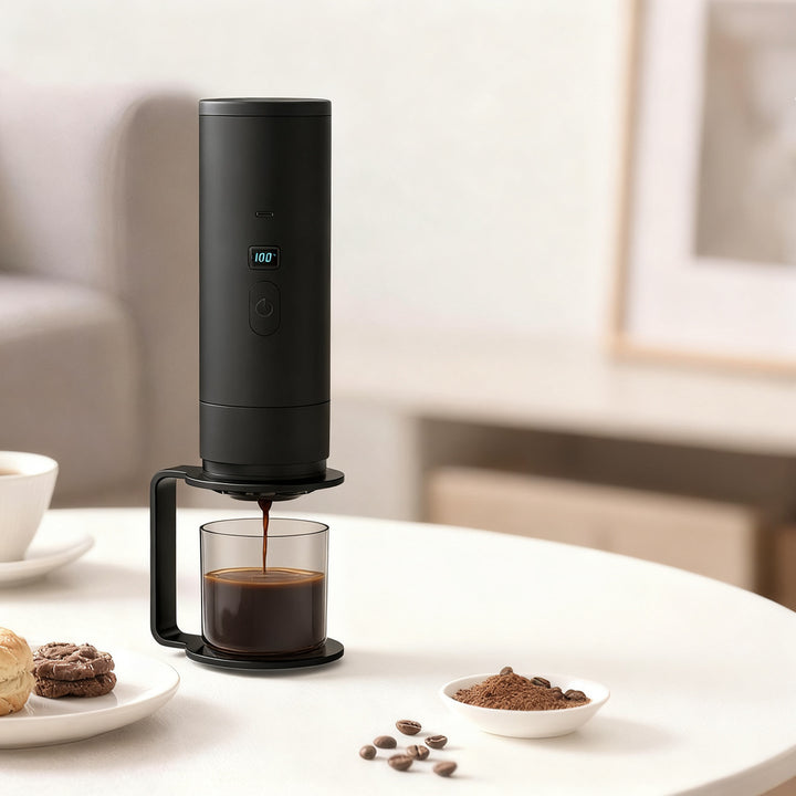 Portable espresso coffee machine with battery, 0.5 L
