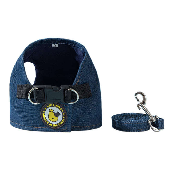 Dog harness Denim, small breeds