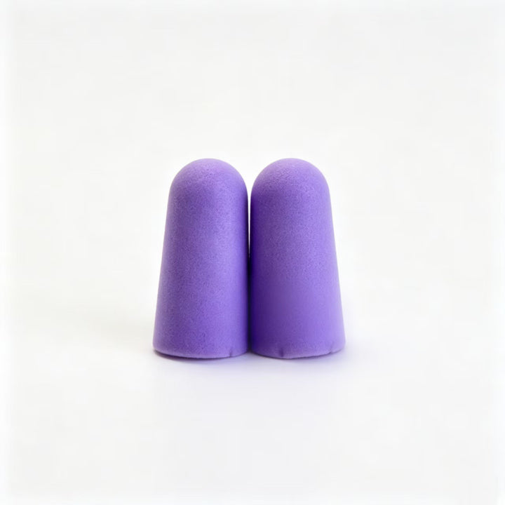 Foam ear plugs, spherical shape, 25×12 mm