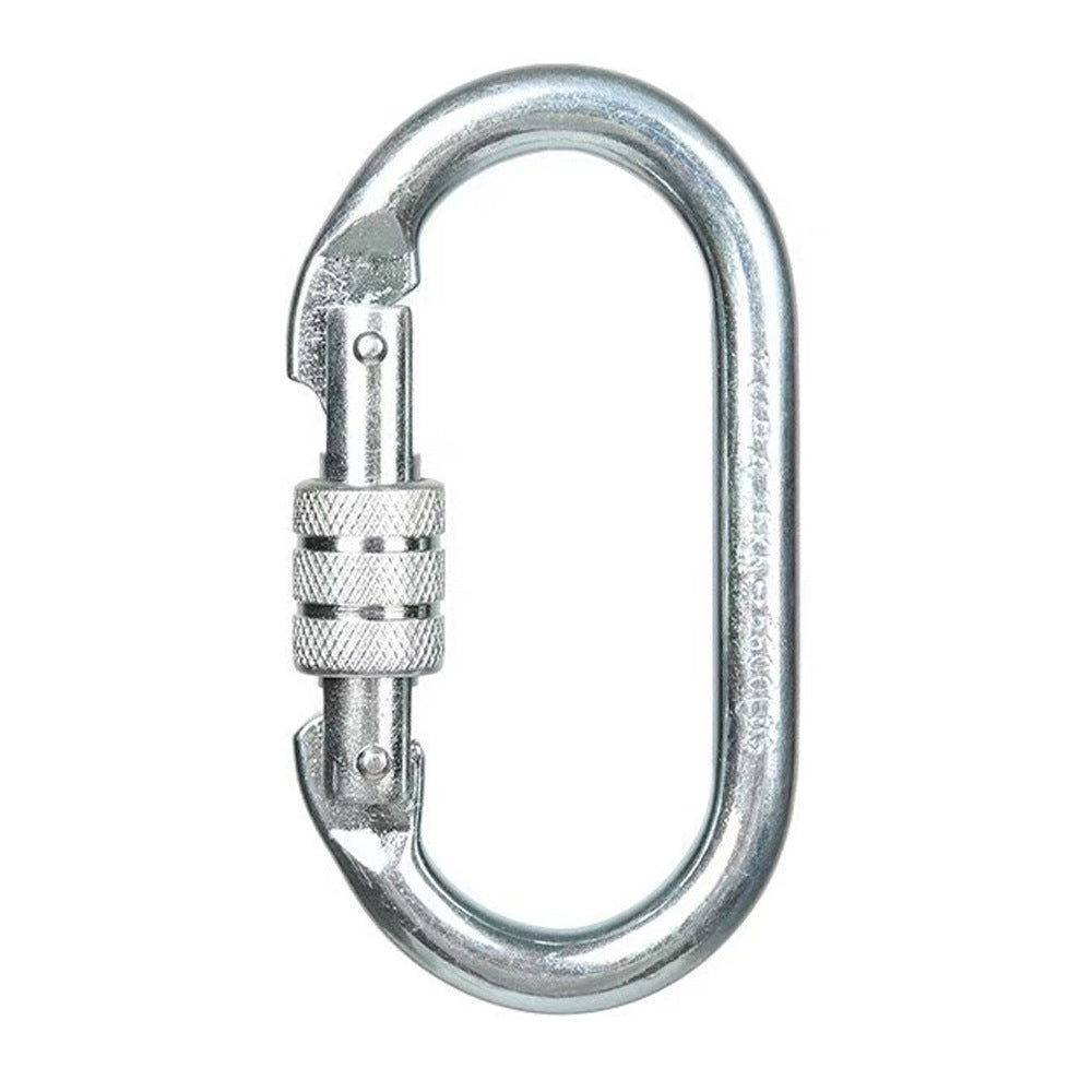 Steel carabiner for climbing, 25 KN