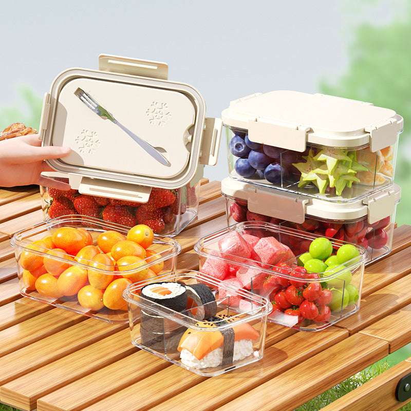 Cooler with ice compartment and partition compartments