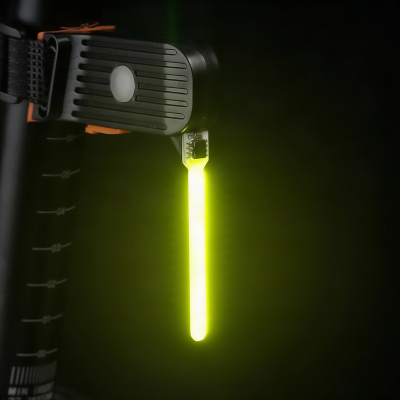 Bicycle rear light with flowing light effect, USB-C