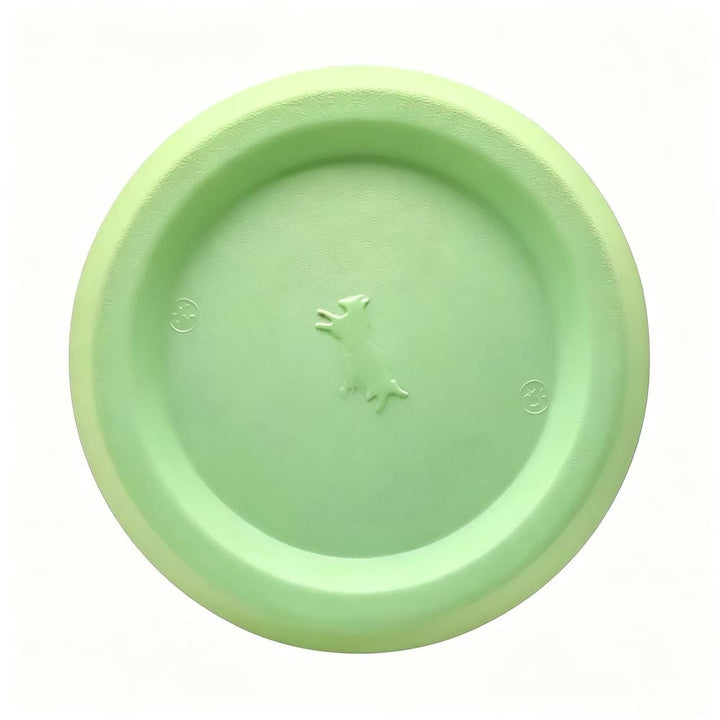 Rubber play ball for dogs with tail