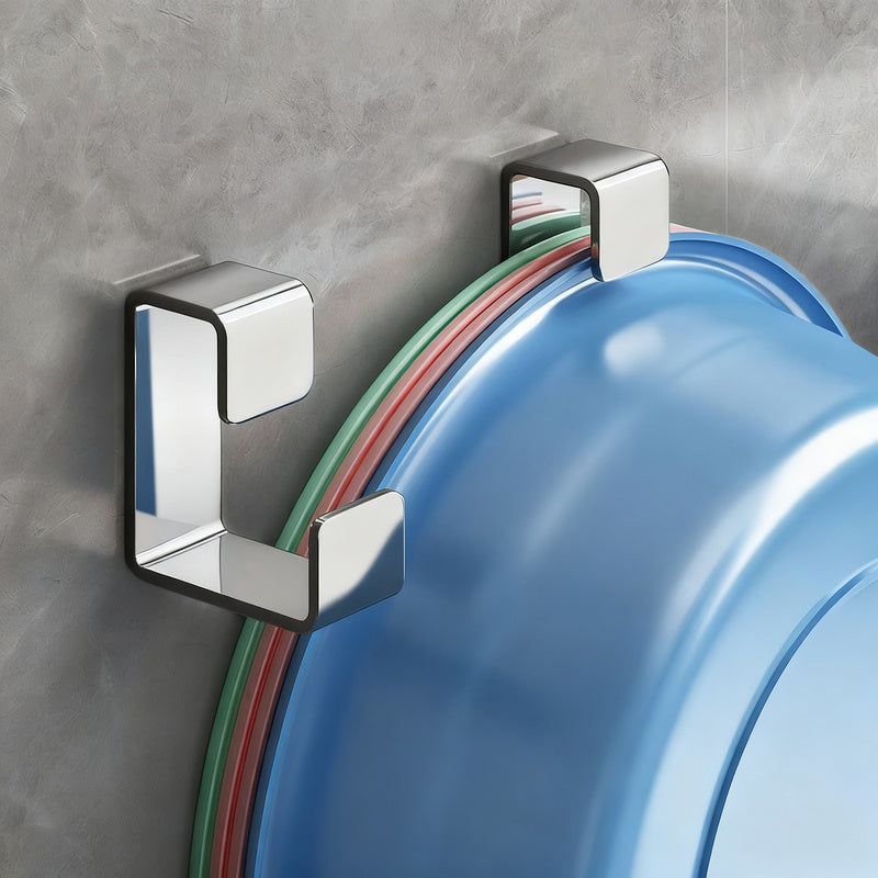 Stainless steel hanging hooks for sinks