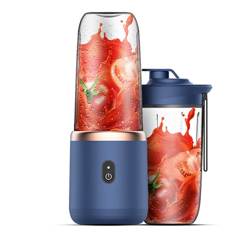 Juicing cup with stainless steel blades