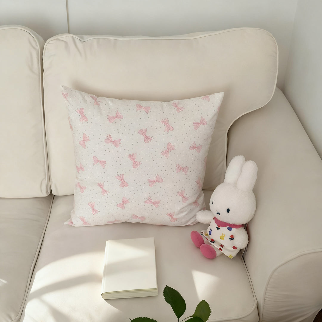 Decorative cushion with flock fabric, 40–45 cm