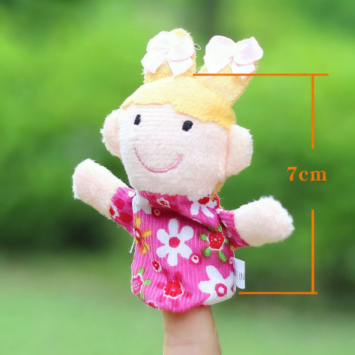 Finger puppet unicorn, 8 cm, short plush