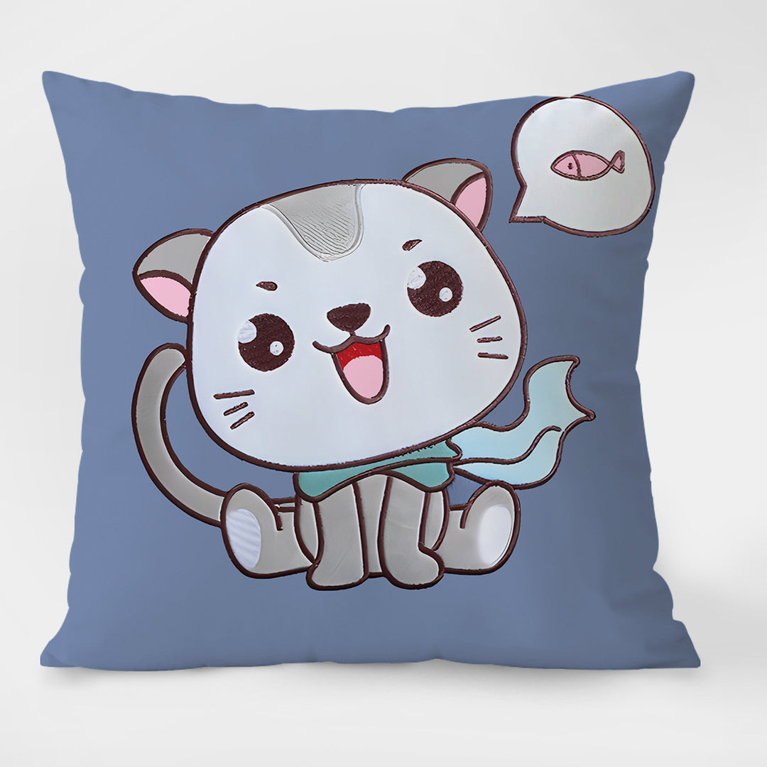 Decorative cushions with cartoon design, filled