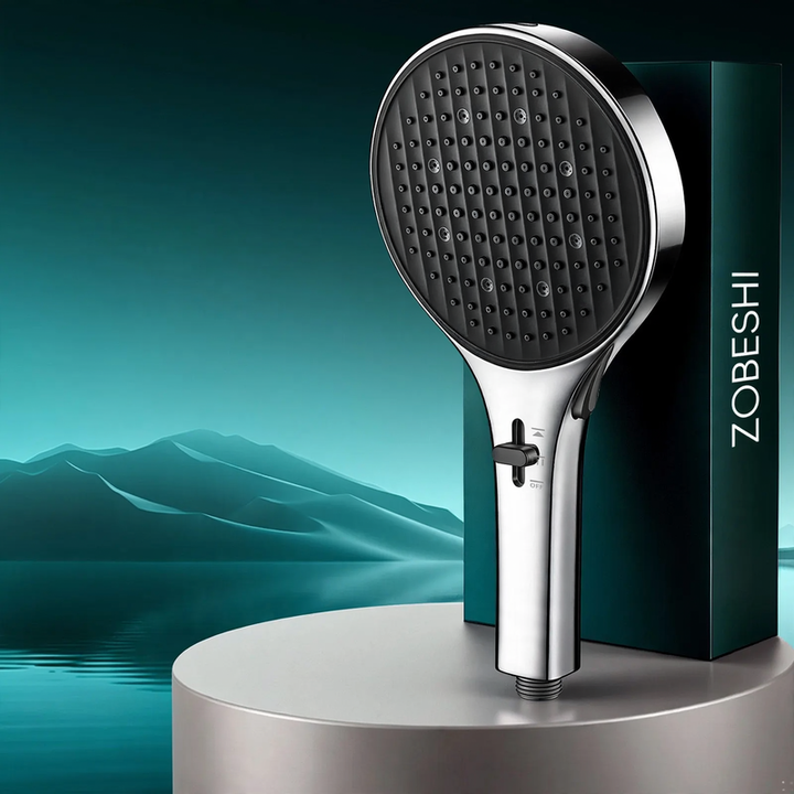 Shower head with pressure balance, large panel