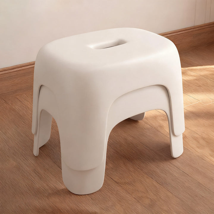 Plastic stool, non-slip, in two sizes