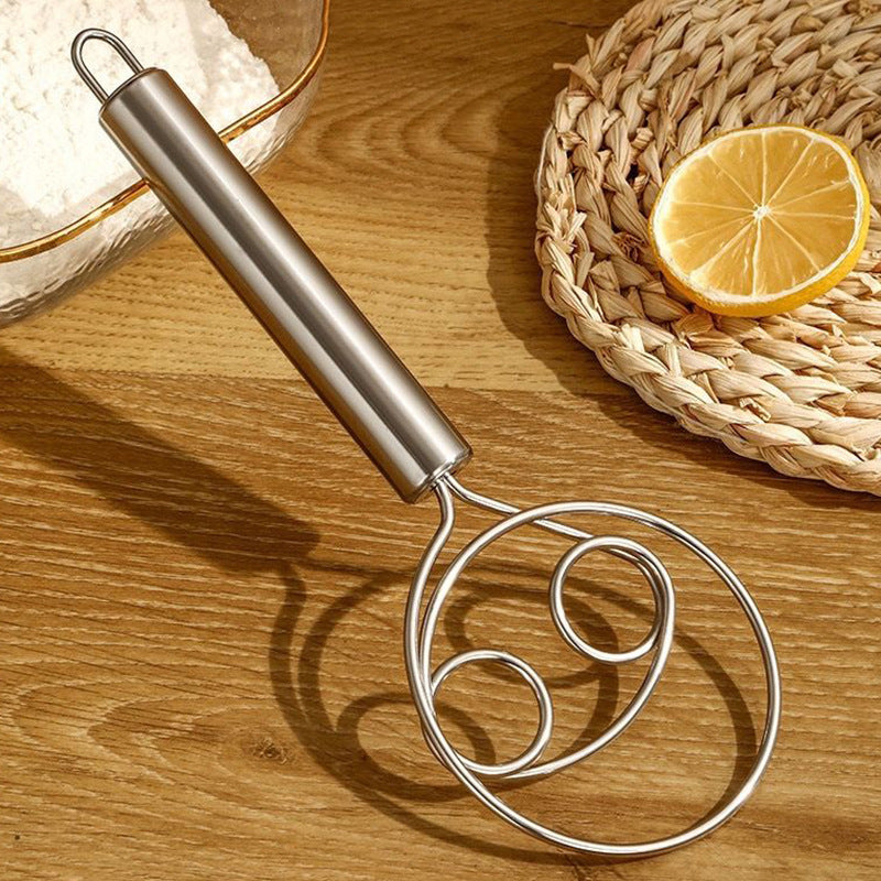 Stainless steel whisk for stirring and beating