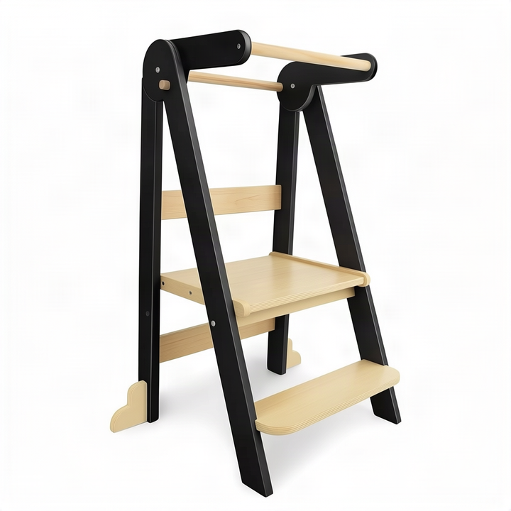 Montessori Learning Tower made of wood, foldable, 91×46×48 cm