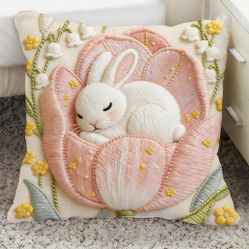 Decorative cushion with flock fabric, 40–45 cm