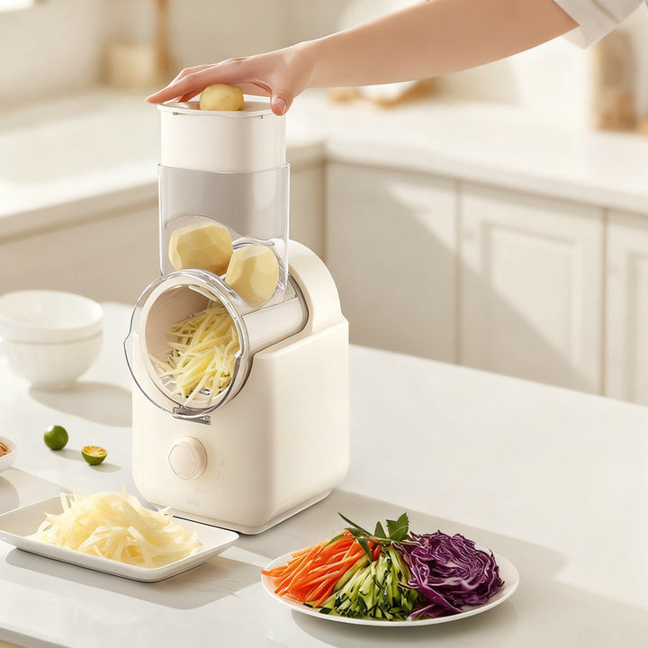Electric vegetable cutter, multifunctional
