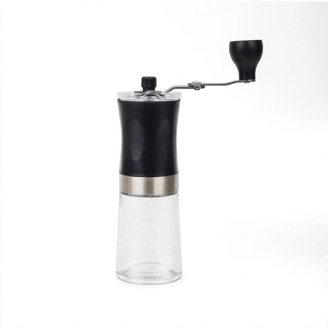 Hand crank coffee grinder, portable