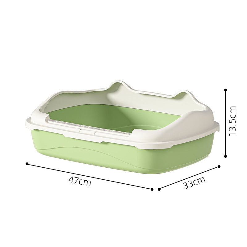 Half-open cat litter box, 35 cm wide