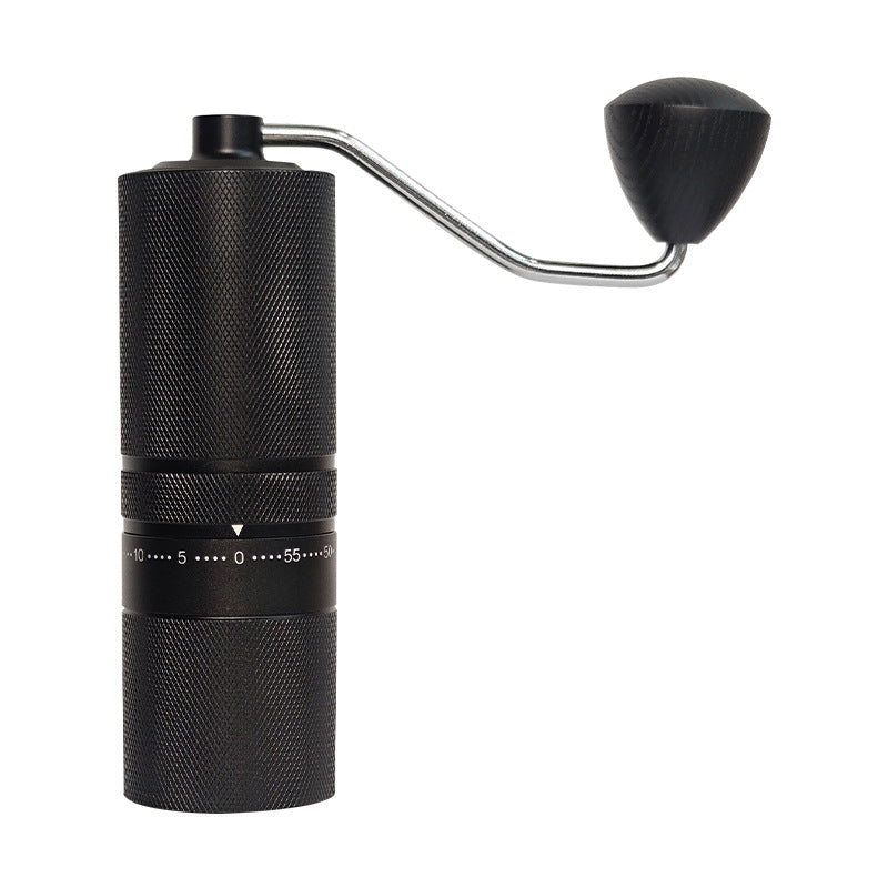 Hand coffee grinder with steel core, luxury design