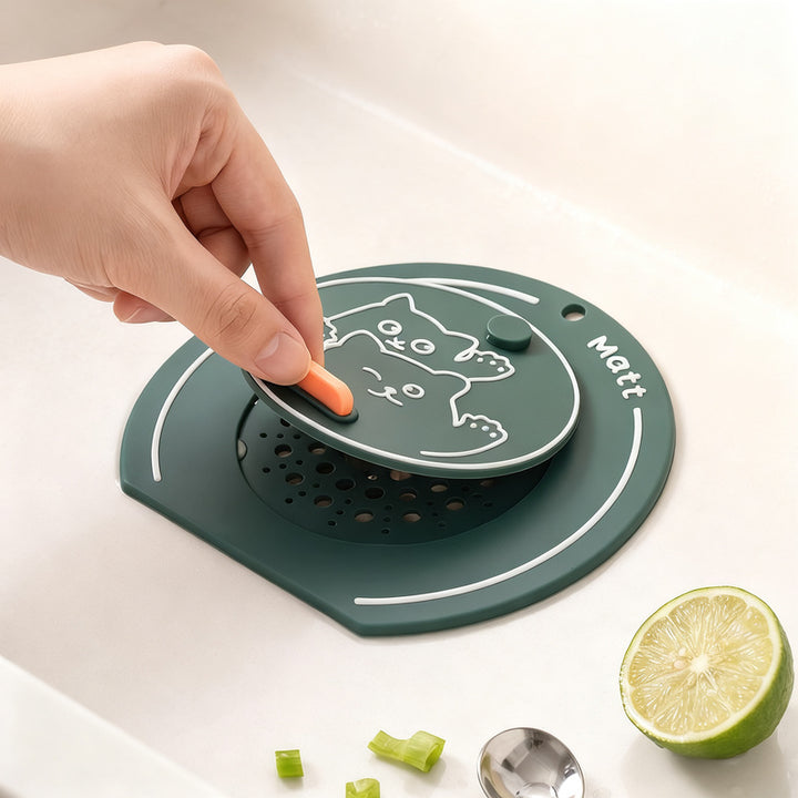 PVC floor drain mat, odor-tight