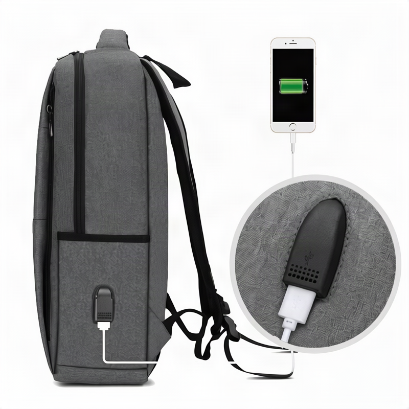 Backpack with USB charging function, 20–35 L