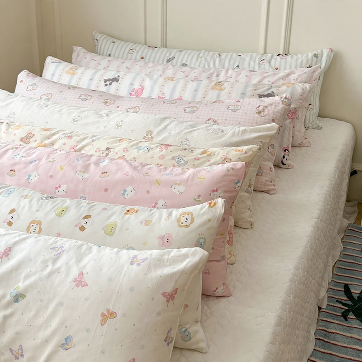 Long cotton back pillow 40 × 115 cm