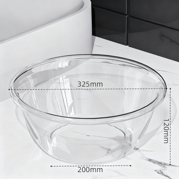 Plastic sink, transparent, robust