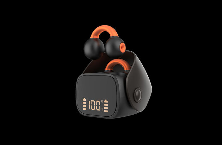Clip-on earbuds with noise cancellation