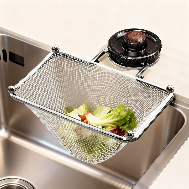 Sink filter sieve with suction cup