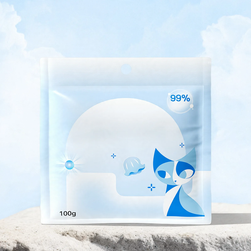 Cat litter deodorizing granules with sodium bicarbonate
