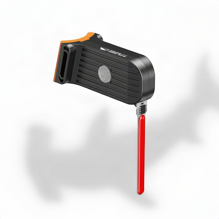 Bicycle rear light with flowing light effect, USB-C