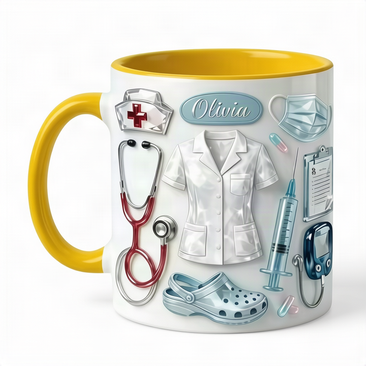 Ceramic coffee mug with saying, 301–400 ml