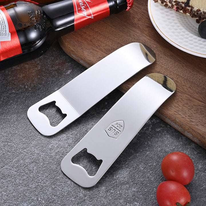 Stainless steel bottle opener, 13 cm