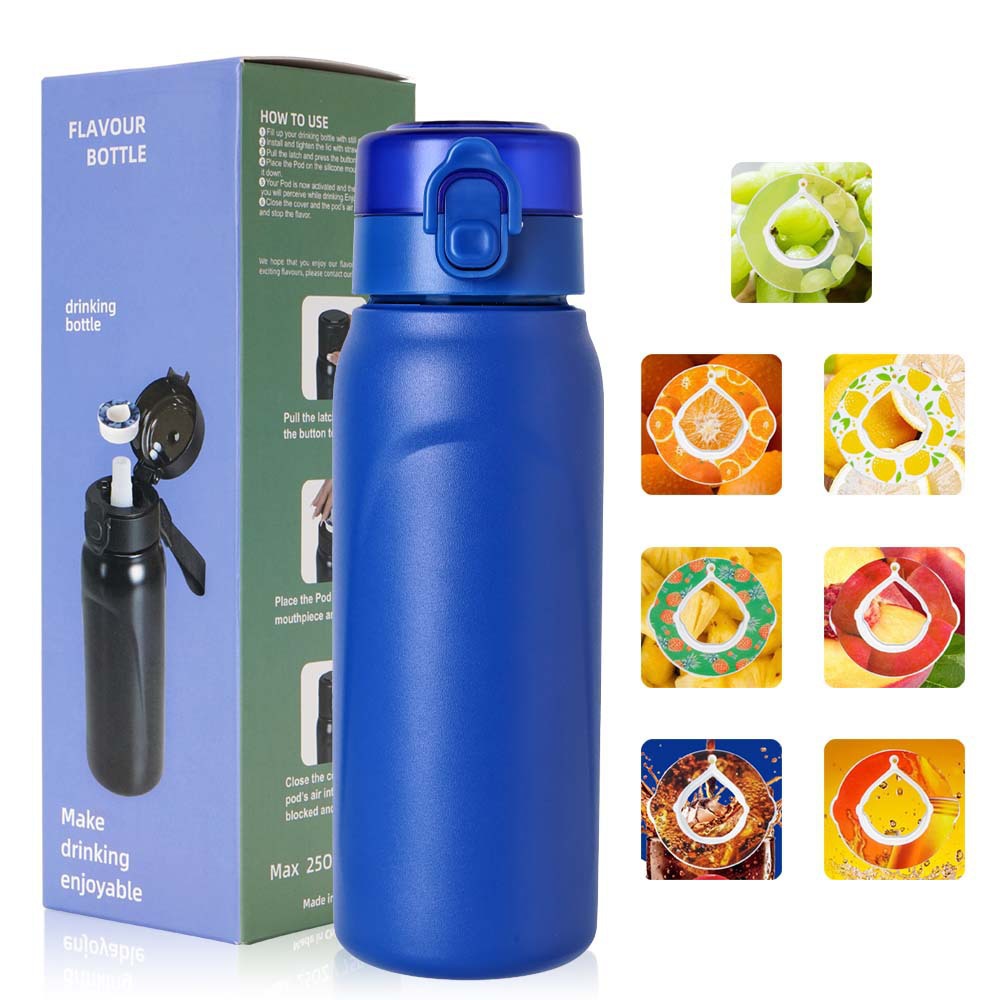 Stainless Steel Water Bottle 750 ml with Straw