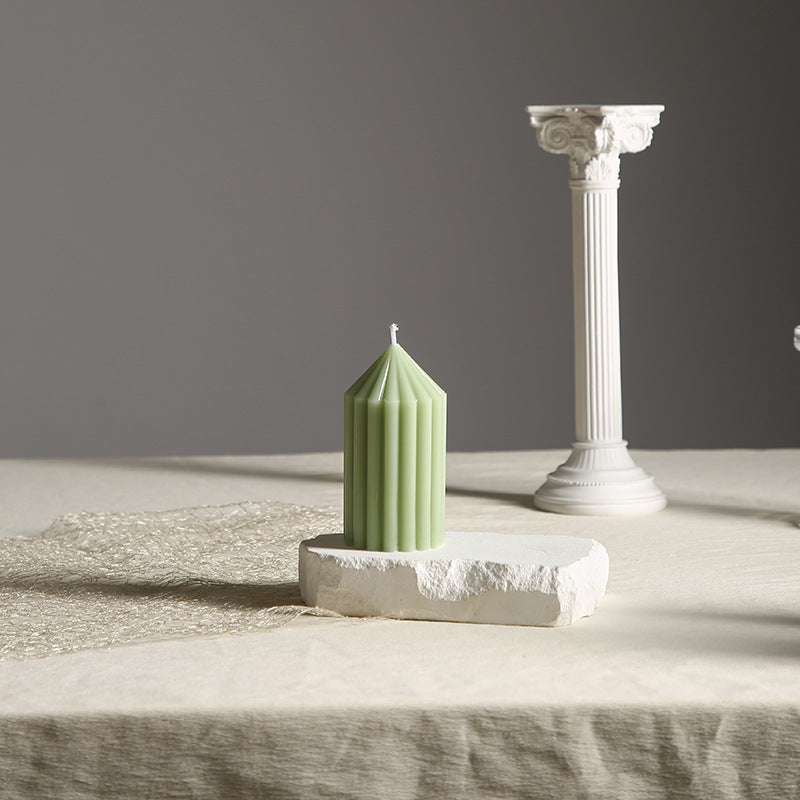 Gear-Scented Candle, Cylinder, Mint Green