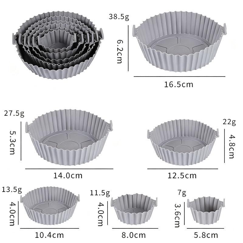 Silicone egg cups, round, 9×9×7 cm