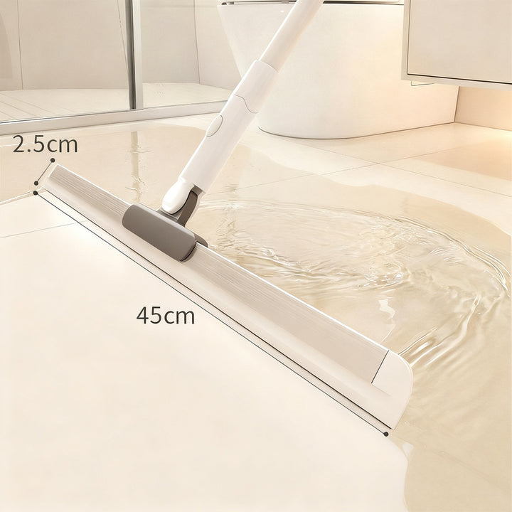 Water scraper and broom 2-in-1