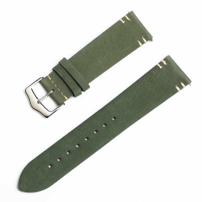 Watch band made of vintage leather