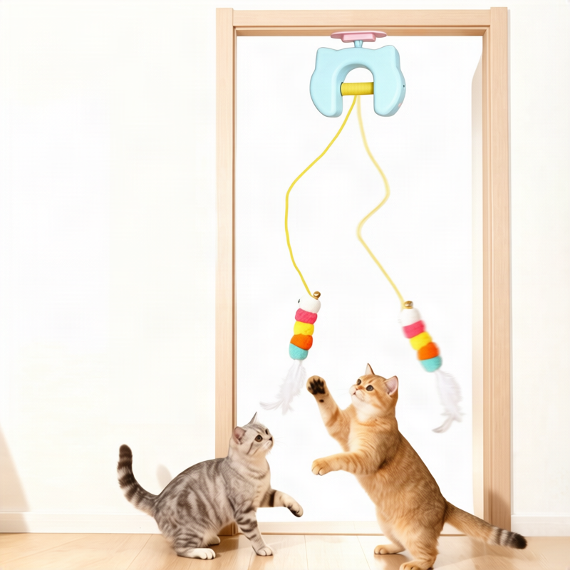 Cat toy with mint and crinkly paper
